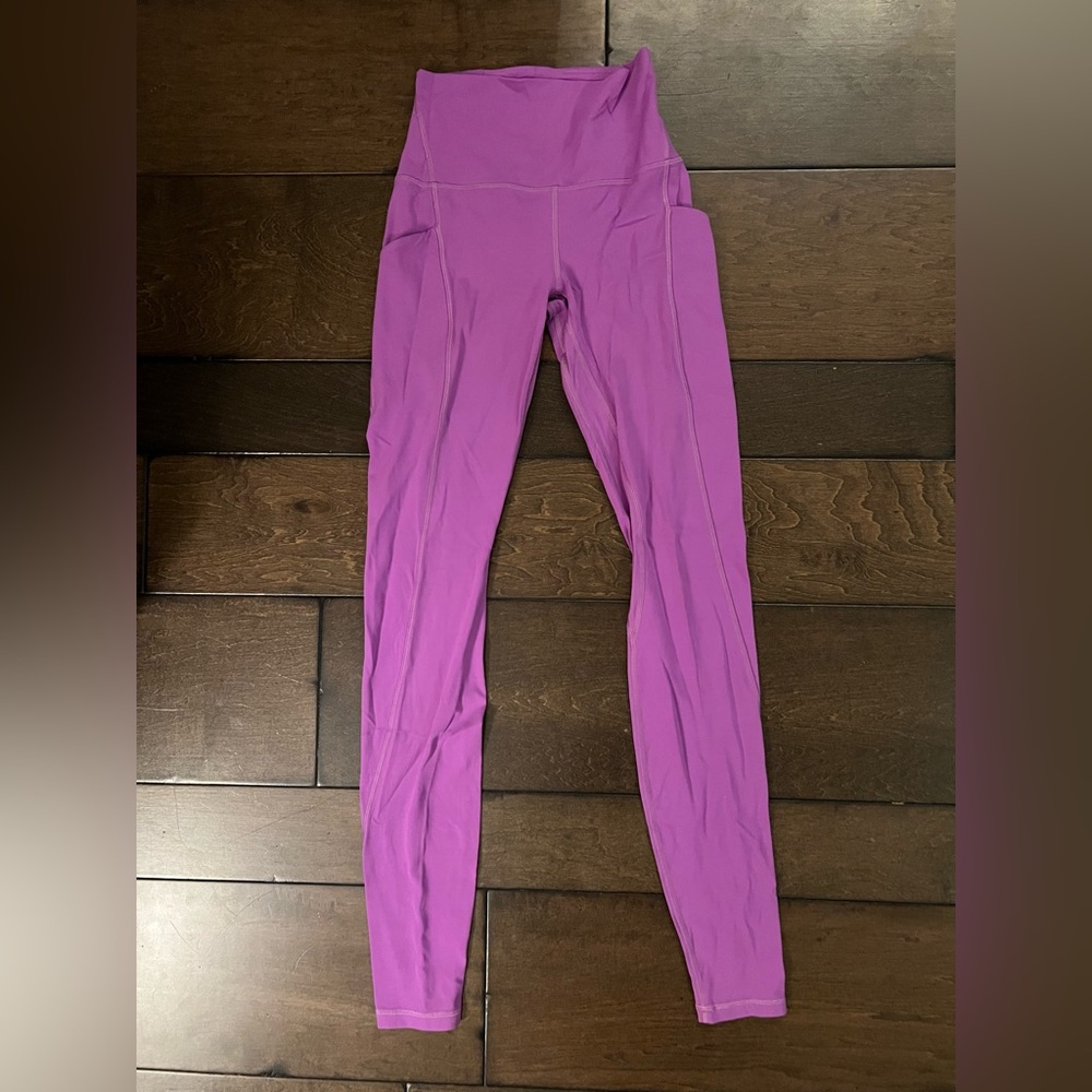 Purple High-Waisted Leggings